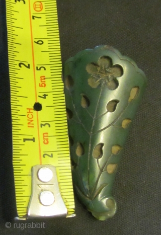 JADE  16.CENTURY  MUGHAL TIP OF THE DAGGER                        