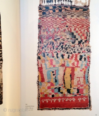 A large and impressive Moroccan boucherouite', also known as a 'rag rug', from the higher Middle and High Atlas mountain regions. Berber - circa 1990 - 2000.

* Exhibited, and illustrated in Post  ...