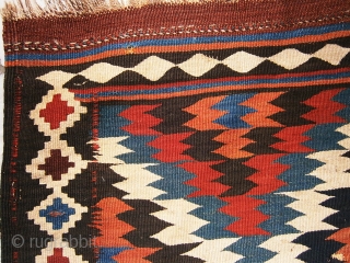 İranian Shahsavan kilim.
165cm x 324cm                            