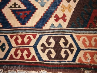 Anatolian Aydın Kilim. (fragment)
79cm x 345cm
                           