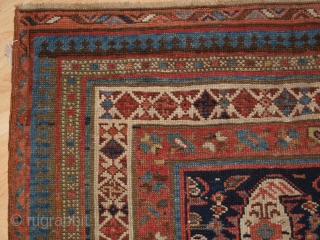 Antique South Caucasian Kurdish or Shahsavan runner, with all over boteh and shrub design. www.knightsantiques.co.uk 

Size: 12ft 11in x 3ft 11in (394 x 120cm). 

Circa 1880.

The indigo field is filled with large  ...