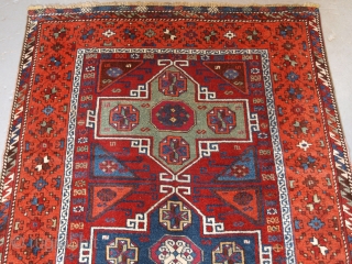 Antique Eastern Anatolian Kurdish Yuruk long rug with four medallion design. www.knightsantiques.co.uk 

Size: 7ft 5in x 3ft 8in (227 x 113cm).

Circa 1890.

An excellent example of a Yuruk long rug, with a classic  ...