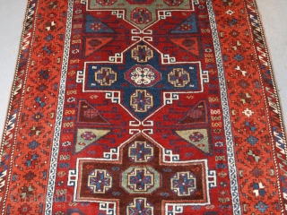 Antique Eastern Anatolian Kurdish Yuruk long rug with four medallion design. www.knightsantiques.co.uk 

Size: 7ft 5in x 3ft 8in (227 x 113cm).

Circa 1890.

An excellent example of a Yuruk long rug, with a classic  ...