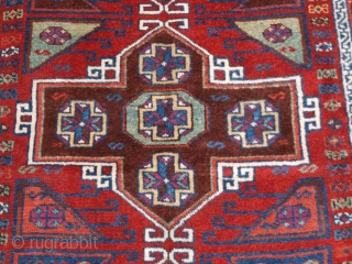 Antique Eastern Anatolian Kurdish Yuruk long rug with four medallion design. www.knightsantiques.co.uk 

Size: 7ft 5in x 3ft 8in (227 x 113cm).

Circa 1890.

An excellent example of a Yuruk long rug, with a classic  ...