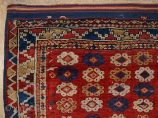 Antique Turkish Bergama rug of small square size, the rug has an interesting all over floral rosette design. www.knightsantiques.co.uk 
Size: 4ft 3in x 4ft 0in (130 x 122cm).


2nd half 19th century.

The rug  ...