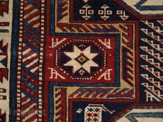 Antique Caucasian Shirvan rug with 'Surahani' garden design. www.knightsantiques.co.uk Size: 7ft 5in x 3ft 1in (227 x 118cm). 

Late 19th century.

A good example of a Shirvan rug, with the sought after garden  ...