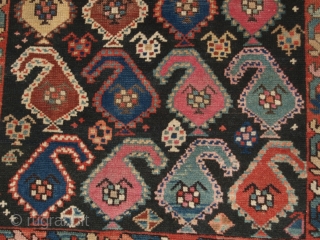 Antique Caucasian Karabagh region runner with all over colourful large boteh design. www.knightsantiques.co.uk Size: 9ft 6in x 3ft 8in (290 x 111cm). 

late 19th century.

A good example of a Karabagh runner, the  ...