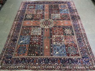Turkish Kula carpet, circa 1900; with 'garden' design. Outstanding condition. Size: 332 x 268cm (10ft 11in x 8ft 10in). www.knightsantiques.co.uk
             