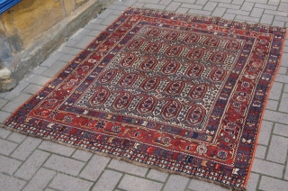 Good Khamseh rug with boteh design. www.knightsantiques.co.uk 
                         