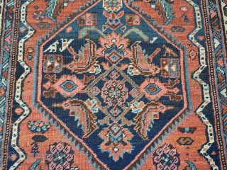 Antique Bijar runner of good size with traditional linked medallion design. www.knightsantiques.co.uk 
Size: 14ft 3in x 3ft 6in (435 x 106cm). 
Circa 1890. 

The runner has excellent soft warm colours with the  ...