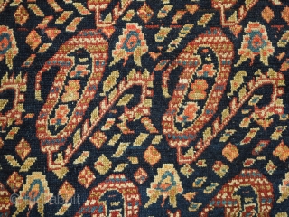 Antique kelleh carpet or long rug from the region of Serabend with all over boteh design. www.knightsantiques.co.uk 
Size: 14ft 11in x 7ft 5in (455 x 225cm). 
Circa 1900. 

The carpet has a  ...