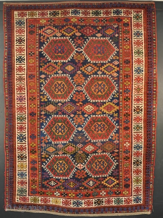 An antique Sanjabi kurd rug, nicely made with good dyes and wool. Very honest condition with no repair, mainly in pile, low in places just starting to show a little foundation, slight  ...