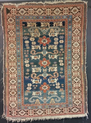 A fine antique Perepedil rug, needs some work and a wash but very pretty and offered at a very friendly price. Late 19th century35         