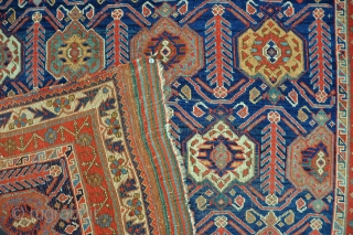 Very fine antique Afshar rug, circa 1870. Published by Herrmann. Even low pile, original ends and sides, no repair.              