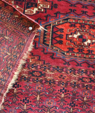 A very fine old Tekke chuval, beautifully made, als with hot secondary red, hence price! late 19th century.               