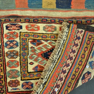 A fine antique Veramin area Kurd bag with good dyes and thick glossy pile. 19th century. go to www.haliden.com for the best selection of old rugs in the UK. Trade enquiries welcome. 