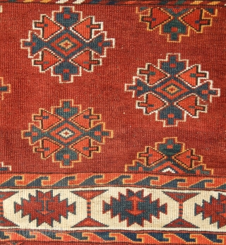    
     Yomud circa 1800 Karadashli main carpet symmetric knot cotton in the weft 9.11x5.8

      contact  takhtabzaar @me.com 7079861216

   ...