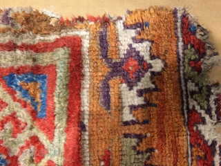 Konya rug fragment size is 265x95cm
Stiched on cotton fabric                        