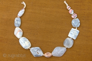 Agate Necklace. Bactriane. 1.500 - 2.500 BC. 34,5 cm                        