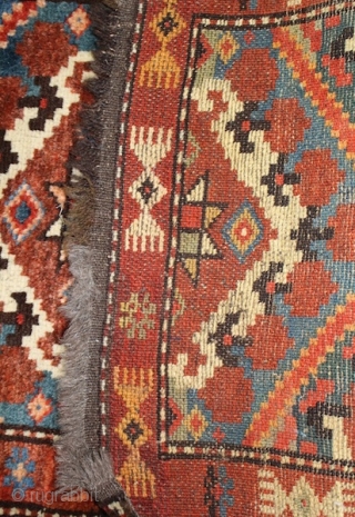 19th cent Uzbek Bashir, excellent natural colours and beautiful pattern. Good condition.                     