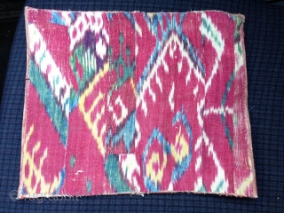 Excellent 19th cent Uzbek Shakhrisyabz region book cover. Beautiful cross stitches, and spectacular veg dyes colours. it has beautiful ikat inside book cover. it is rare piece. Mint condition.    