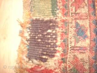 SHAHSAVAN SUMAK HORJIN FRAGMENT. FIRST QUARTER OF 19CH.
SPECTACULOR COLORS MIXED OF THREE KINDS OF TECHNICS: KILIM, SUMAK ,PIEL.
THE PEACE NEVER TOUCHED, THERE IS NO OLD REPAIRS.
IN THE END OF THE HORJIN WE  ...