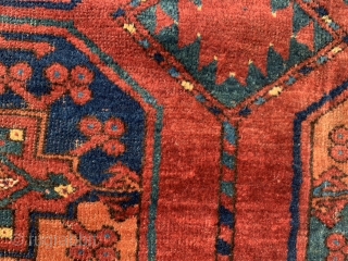 Ersari Turkoman, late 19th century, 6-11 x 8-11 (211 x 272), rug was hand washed, worn areas, pile areas, super colors, original ends and edges, plus shipping.      