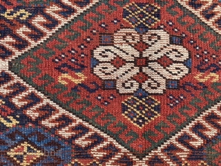 Persian Qashqai/Lori bag face, late 19th century,  1-9 x 1-11 (53 x 58), good condition, full pile, rug was hand washed, embroidery, plus shipping.        