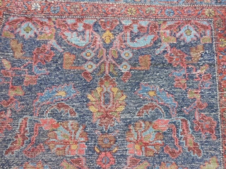 Persian Hamadan, circa 1910, 3-8 x 6-11 (1.12 x 2.11), good condition, original selvage both ends, good pile, original edging (needs little work), I washed this rug.      