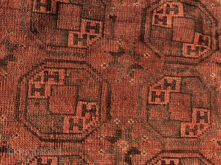 Turkoman Ersari, late 19th century, 4-9 x 5-7 (145 x 170), rug was hand washed, wear, original edges and ends, plus shipping.           