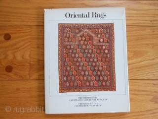 4 Oriental Rug Books:

Prayer Rugs Textile Museum, 1974, soft cover, good condition.

Oriental Rugs Smithsonian Cooper-Hewitt, 1979, hard cover, dust jacket, good condition.

Oriental rugs, Mumford, 1902, hard cover, fair condition.

Oriental Rugs, Holt, 1927,  ...