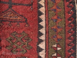 Turkish Prayer rug,  early 20th century,  3-2 x 4-2 (97 x 127),  very good condition,  full pile,  fine weave,  very nice side bindings,  rug was  ...