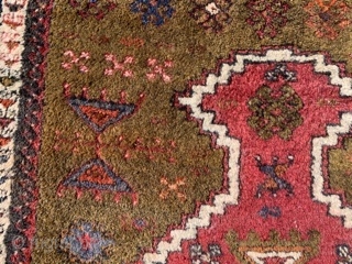 Turkish Prayer rug,  early 20th century,  3-2 x 4-2 (97 x 127),  very good condition,  full pile,  fine weave,  very nice side bindings,  rug was  ...