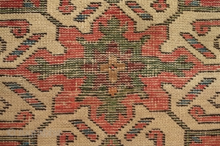 Shahsavan pile mafrash short side panel, Late 19th Century. All great natural colors. Soft wool and powerful main quatrefoil medallion very similar to the cloud collar medallions explained in Mackie and Thompson's  ...