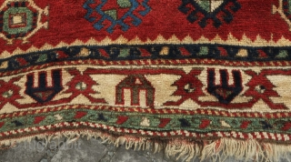 Lori Pambak rug, early 20th century. 1917 according to the date inscibed but it has an older look and feel. A gorgeous example of the type with a wonderful green and silky  ...