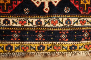 Lori Rug, Late 19th century. Pole medallion design in mostly saturated natural dyes. Very soft wool. In very good condition. The medallions bear dots all along the borders similar to those in  ...