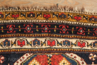 Lori Rug, Late 19th century. Pole medallion design in mostly saturated natural dyes. Very soft wool. In very good condition. The medallions bear dots all along the borders similar to those in  ...