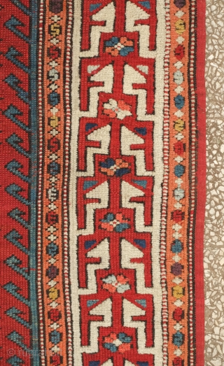 Bergama rug, 19th century. Great classic design harkening to classical 15th century rugs. 154 x 187 cm.  Contact danauger@tribalgardenrugs.com             