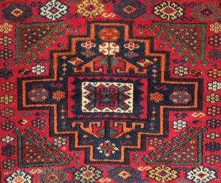 Kurdish Rug, Adiyaman area, 3rd/4th quarter of the 19th century. Wonderful soft, plush wool and fine weave. Great colors and good size. A bit of repair work done on the ends. Excellent  ...