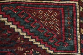 Kurdish Rug, Adiyaman area, 3rd/4th quarter of the 19th century. Wonderful soft, plush wool and fine weave. Great colors and good size. A bit of repair work done on the ends. Excellent  ...