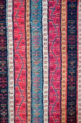 Sivas Gurun Shawl, Late 19th century.  Coarser weave but fantastic colors and in perfect condition.  87 x 180 cm            