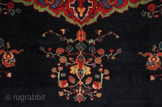 Neriz Afshar rug, 1920s or so. Exceptional design, colors, wool and weave. In perfect condition.  150 x 201 cm             