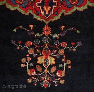 Neriz Afshar rug, 1920s or so. Exceptional design, colors, wool and weave. In perfect condition.  150 x 201 cm             