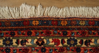 Neriz Afshar rug, 1920s or so. Exceptional design, colors, wool and weave. In perfect condition.  150 x 201 cm             