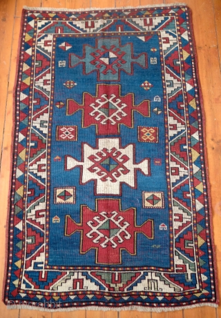 Fachralo rug, Late 19th Century.  Strong, bold and simple design with a lot of negative space.  It rests and excites the eye as the gaze moves from bold field to  ...