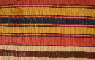 Dazkiri Kilim, 3rd Quarter of the 19th Century.  This kilim is a wonderful burst of rich and intense colors.  It is in two panels and possibly had a third panel.  ...