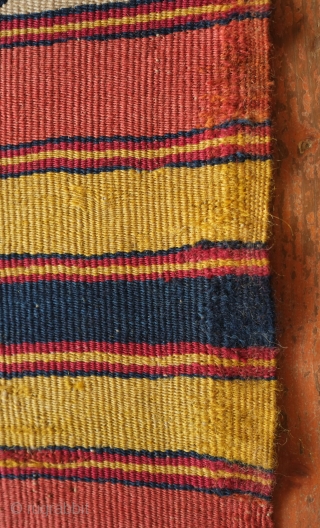 Dazkiri Kilim, 3rd Quarter of the 19th Century.  This kilim is a wonderful burst of rich and intense colors.  It is in two panels and possibly had a third panel.  ...