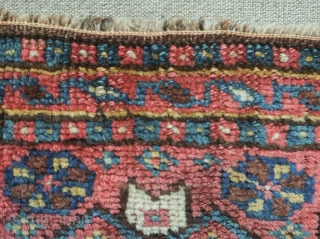 Lori bag face, 4th quarter of 19th century. a great deal of mellow cochineal appears to be used in this piece giving it a stunning shimmering look. Wool is incredibly silky and  ...