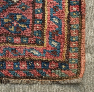 Lori bag face, 4th quarter of 19th century. a great deal of mellow cochineal appears to be used in this piece giving it a stunning shimmering look. Wool is incredibly silky and  ...