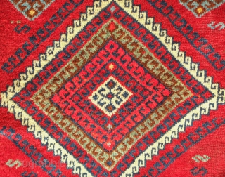 Arapgir runner, 19th century.  Lush wool and good pile.  Good colors.  Nicely drawn kochanaks in the diamonds.  96 x 273 cm.  Contact danauger@tribalgardenrugs.com     